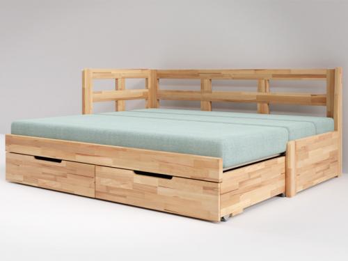 Rozkladaci postel z masivu Opereta N-V 02